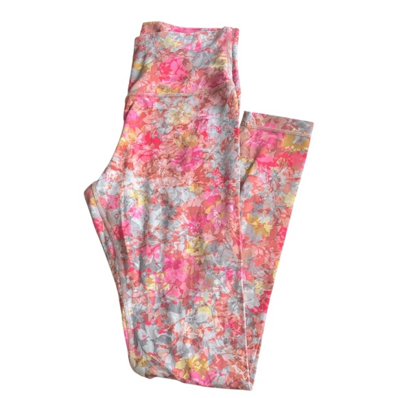 Lululemon Alight High Rise 7/8 Tight Multicolor Floral Athletic Womens Size 10 - Picture 1 of 8